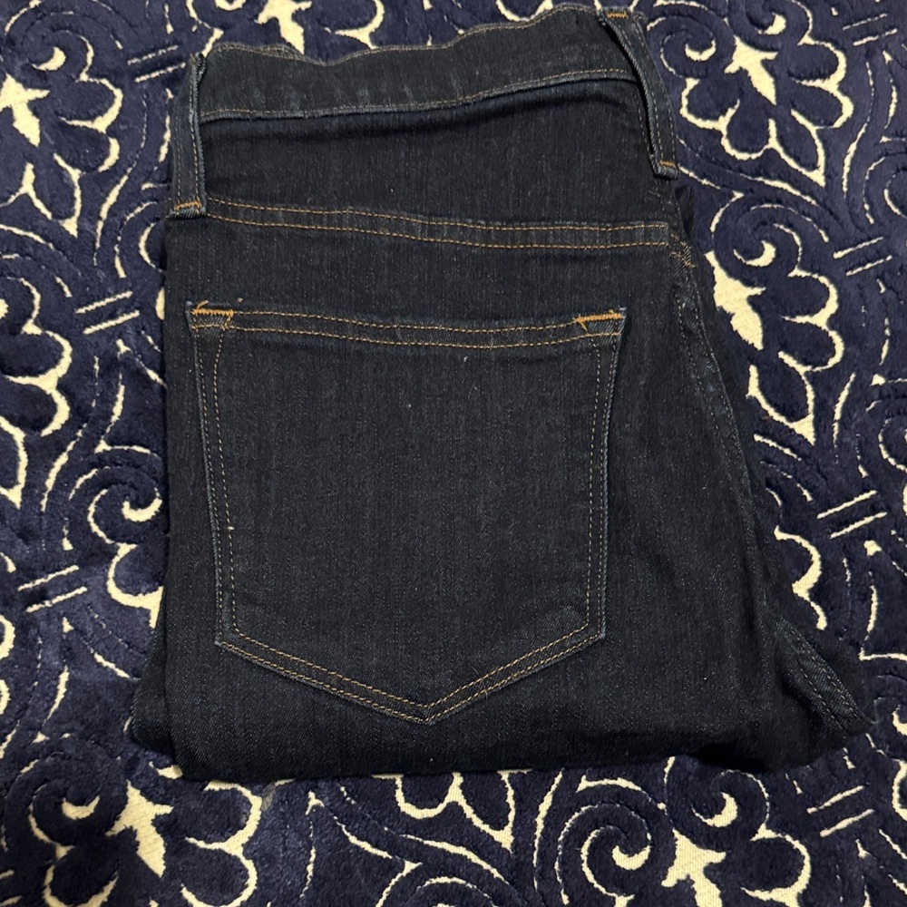 J. Crew High Rise Skinny Dark Blue Denim Jeans